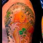 Tattoos - Koi and lotus half sleeve tattoo - 143395
