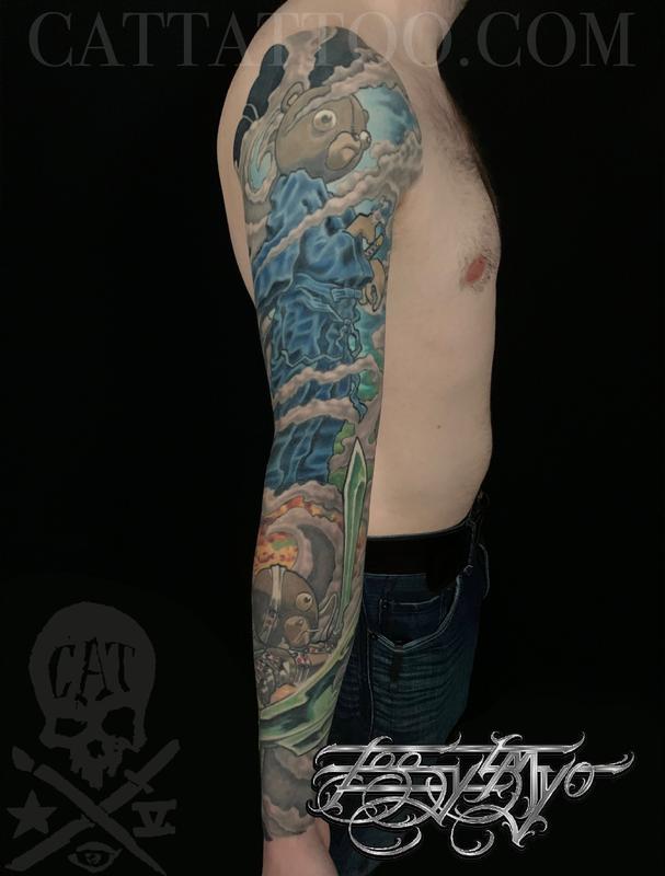 Anime Tattoo Sleeve Ideas and Examples  Freehand