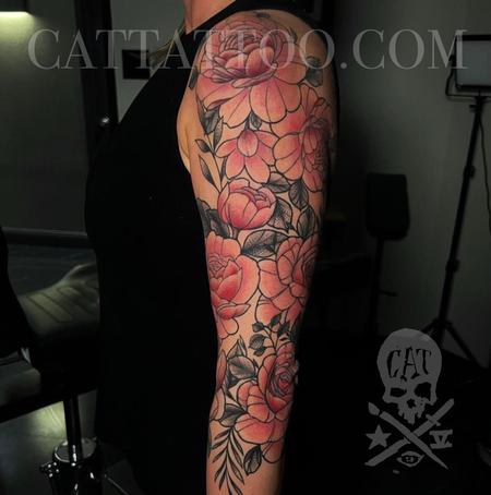 tattoos/ - Flower Sleeve - 144276