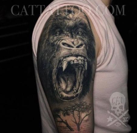 tattoos/ - Healed Gorilla - 143645