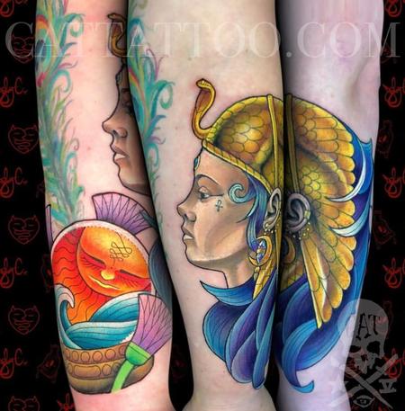 tattoos/ - Egyptian sleeve - 145133