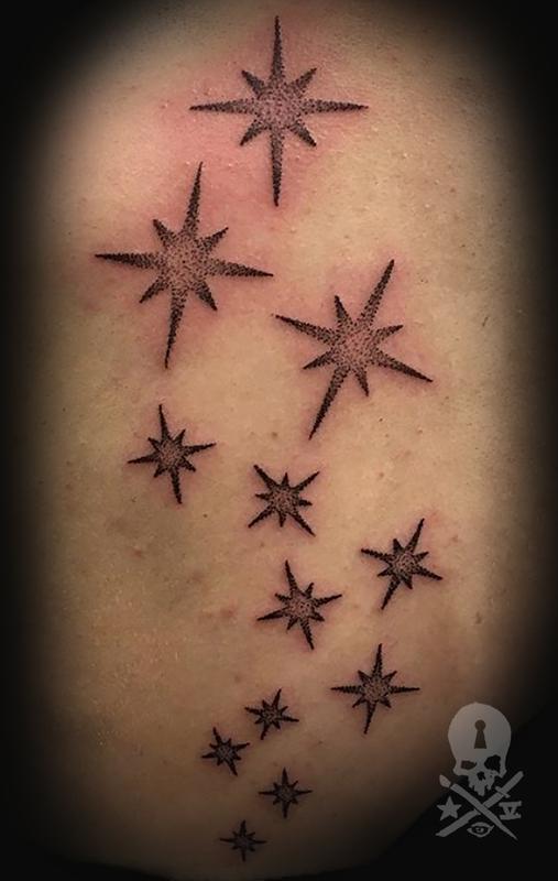Shiny Sparks Silhouettes Twinkle Star Particles Stock Illustration  1497634229  Tatuaje de estrella Tatuajes pequeños de estrellas Sparks