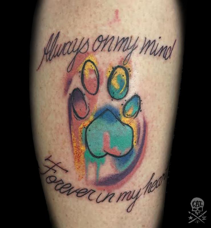 18 Gorgeous Paw Print Tattoos For Anyone Whose Dog Is Part Of The Family
