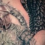 Prints-For-Sale - Black and grey Warrior Angel tattoo - 140426