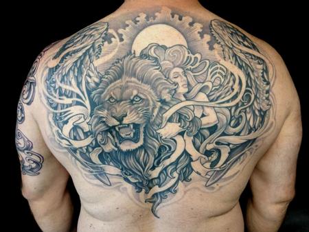 84 Wonderful Lion Tattoos For Back - Tattoo Designs – TattoosBag.com