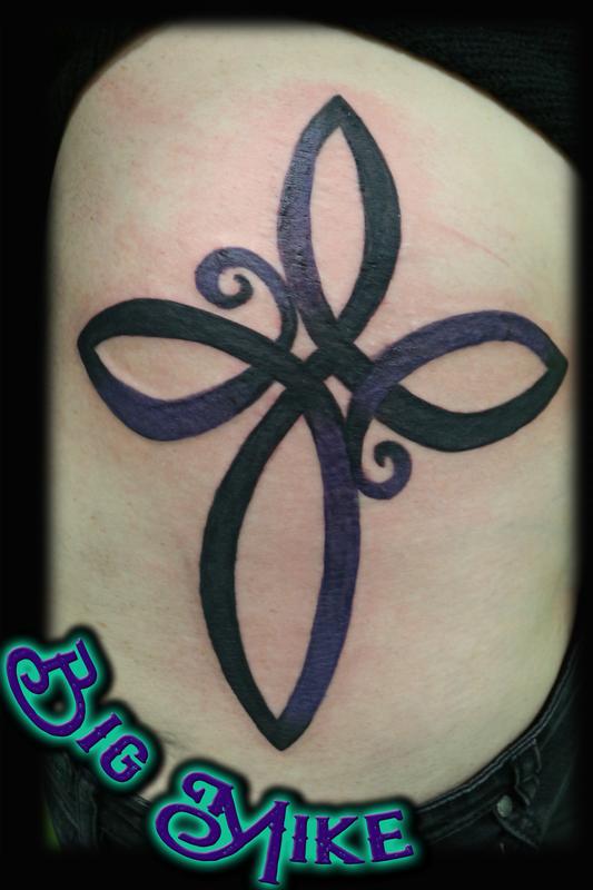 Faith Infinity Tattoo With Cross