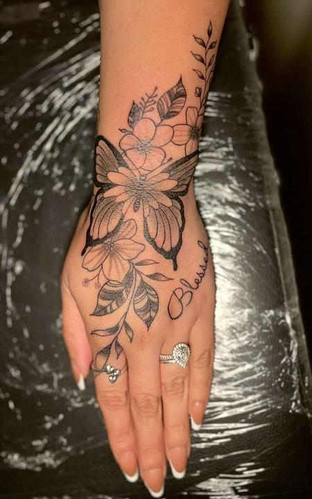 Art Galleries - tattoo.Floral.Butterfly.design. - 148256