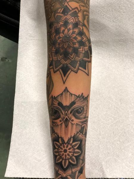 tattoos/ - Owl and Mandala - 139875
