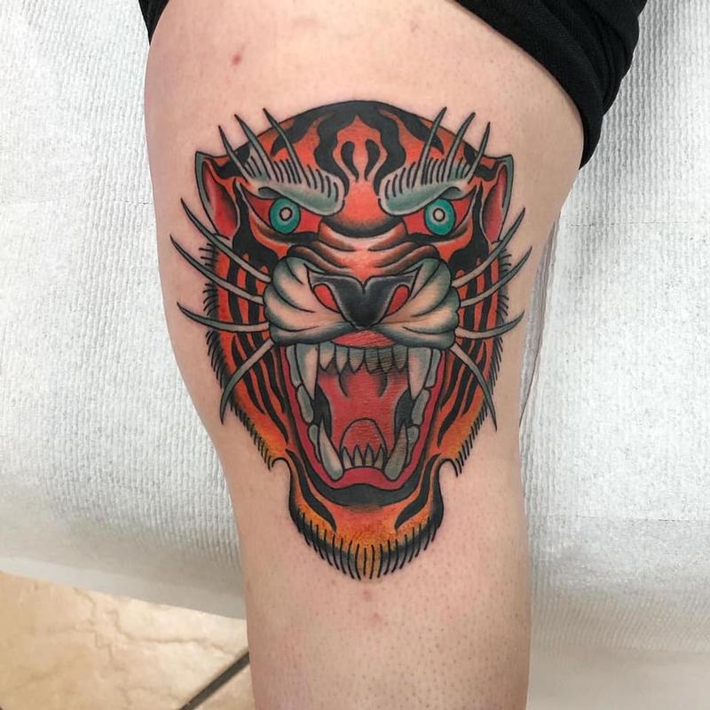 Darkside Tattoo : Tattoos : Color : Tiger