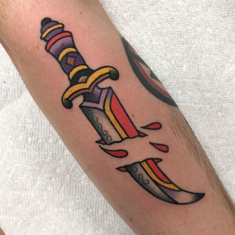 Dagger by Daniel Adamczyk: TattooNOW