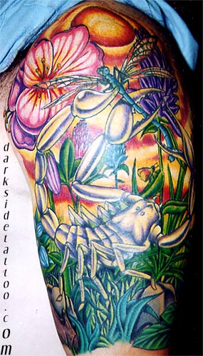creature half sleeve by Julio Rodriguez: TattooNOW