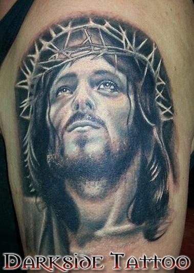 ReliIgous Jesus piece. This was definitely a fun one to work on. my cl... |  Tattoo Art | TikTok