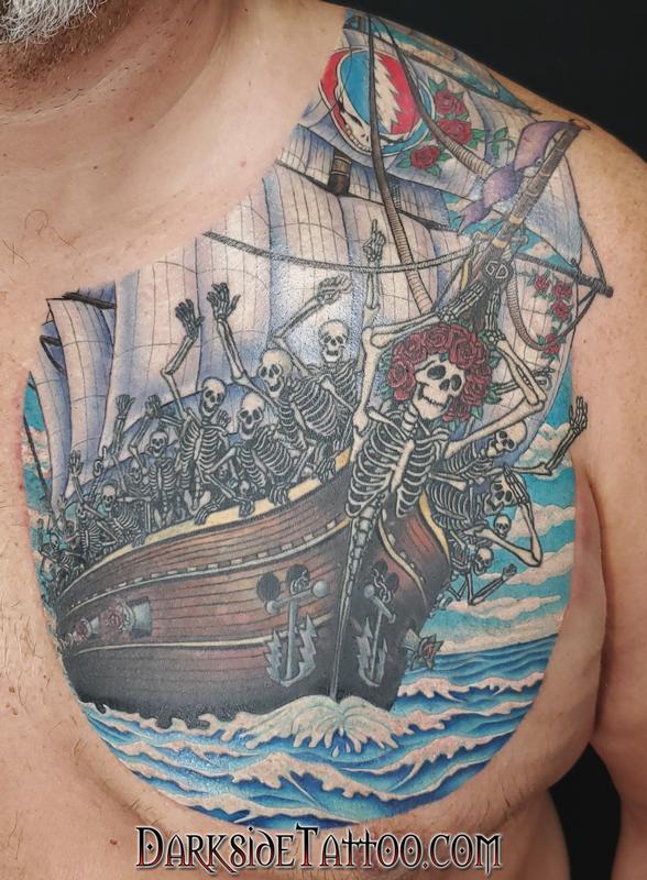 Pin de Frida Carlén em Tattoo inspiration  Tatuagem de navio Tatuagens  náuticas Tatuagem pirata