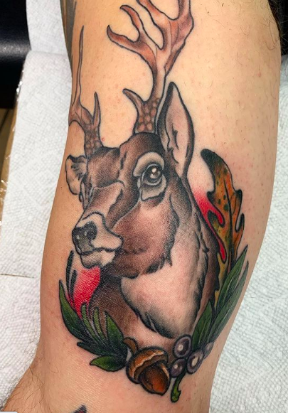 49 Graceful Deer Tattoo Designs Body Art  Ideas  PICSMINE