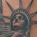 Tattoos - Black and Gray Statue of Liberty Tattoo - 87352