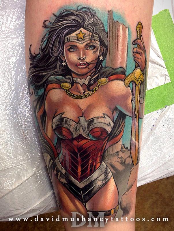 The coolest Wonder Woman tattoos to get to celebrate your love of her and  DC Comics