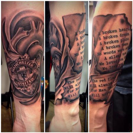 Memorial Piece For Upper Arm Half Sleeve By Michael Custom Tattoo
