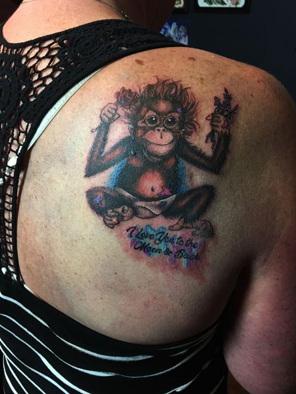 Baby Orangutan By Nicky Noir Tattoonow