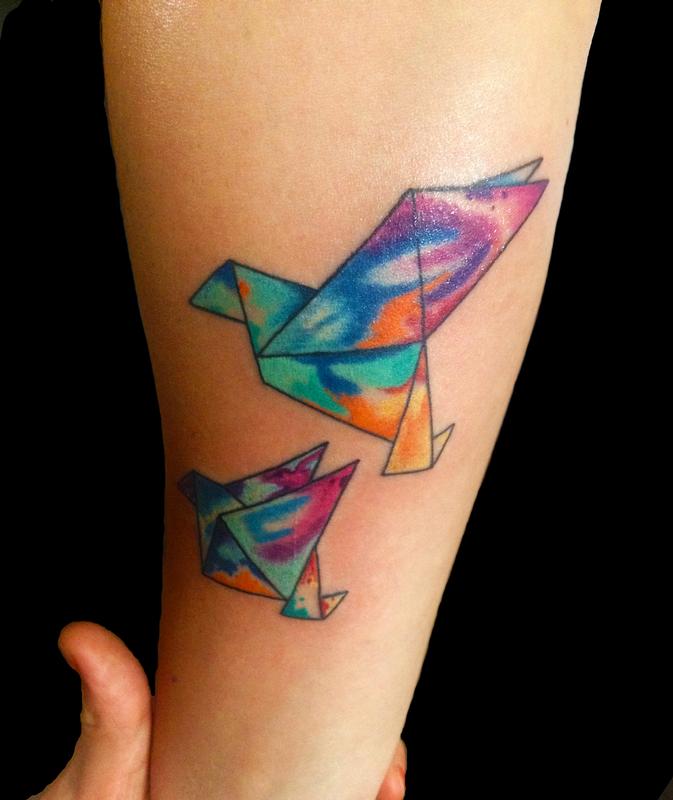 Flash Tattoos  Origami Swan temporary tattoo  Beauty and purity  The  Flash Tattoo