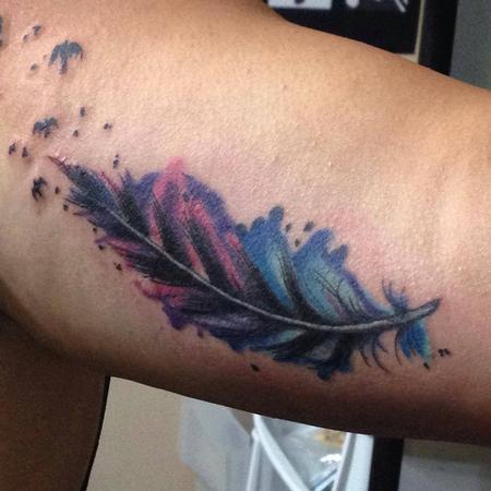 3pcs Colorful Feather Temporary Tattoo Stickers | SHEIN USA