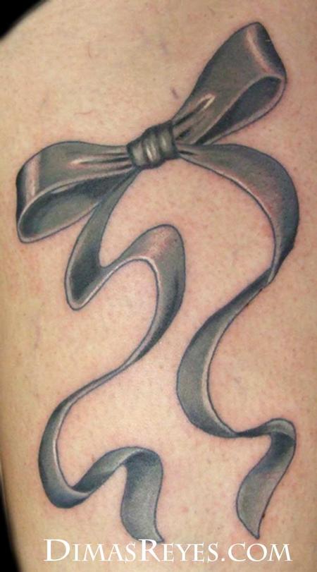 Custom Cancer Ribbon - Tymeless Tattoo