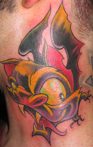 Cute and simple bats behind ear. | Bat tattoo, Bats tattoo design, Tattoos
