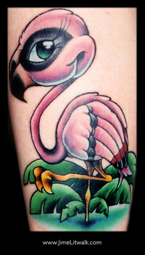 Flamingo temporary tattoo | The perfect accessory!