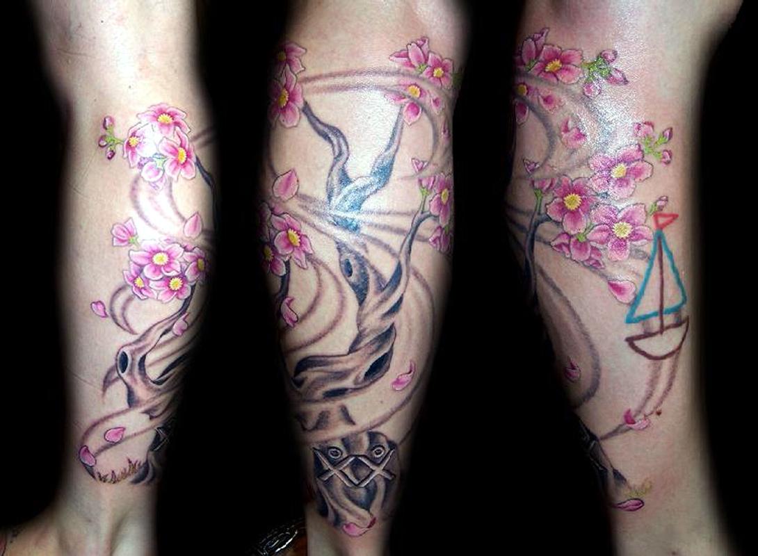 cherry blossom tree tattoo menTikTok Search