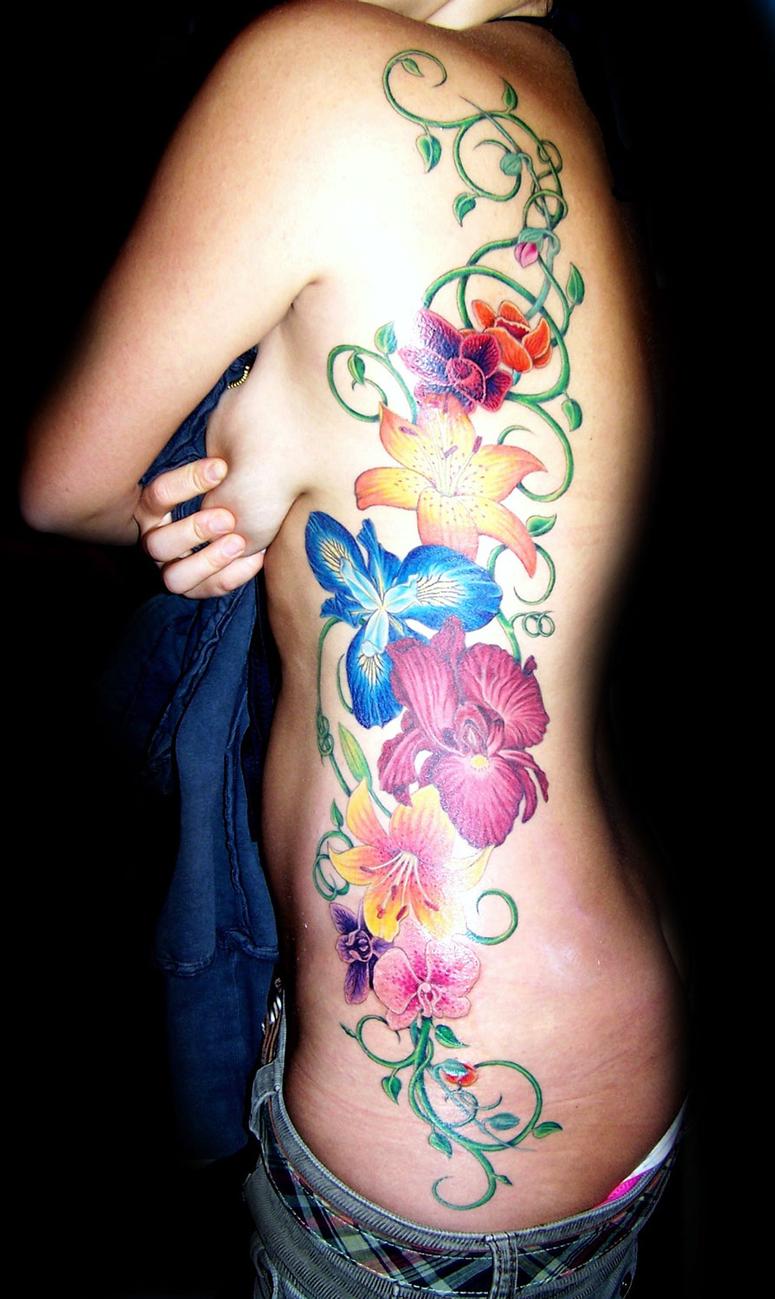Color, Illustrative tattoo by Charlie Fernandez