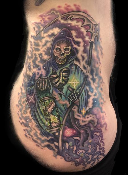 tattoos/ - Cosmic Color Grim Reaper Tattoo - 141650