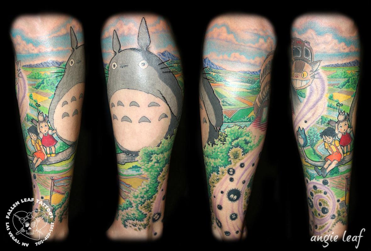My Neighbor Totoro Color Tattoo by Linn  Tattoos