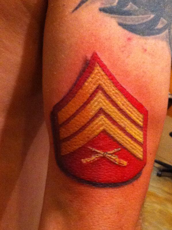 Marine Sgt Patch By Jd Mcgowan Tattoonow