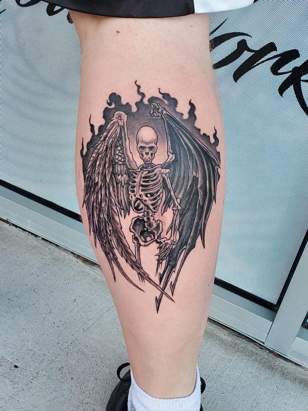 Good and Evil Tattoo by Gretch TattooNOW