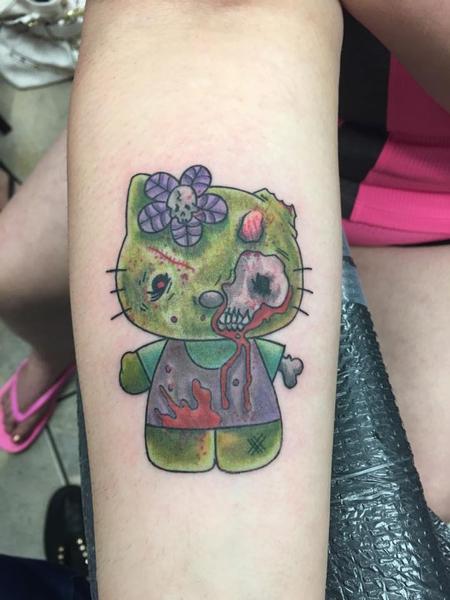 zombie hello kitty tattoo