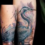 Tattoos - great blue heron  - 132521