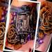 Tattoos - R2D2 foot tattoo with c3po roses - 76179