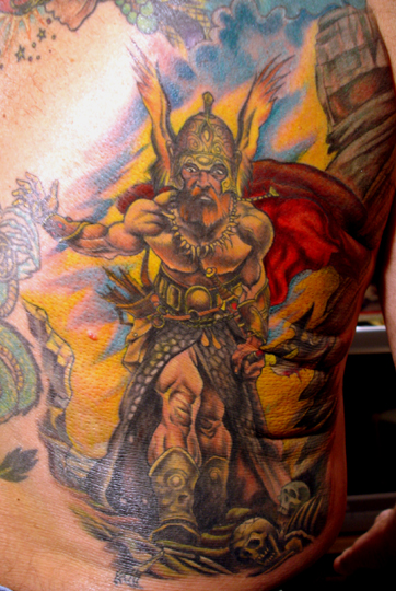 Warrior Backpiece by Julio Rodriguez: TattooNOW