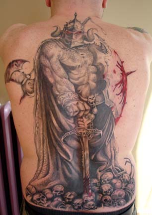 Warrior Backpiece by Julio Rodriguez: TattooNOW