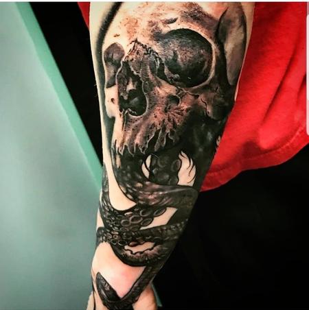 Lovecraftian Skull by David Gordon: TattooNOW