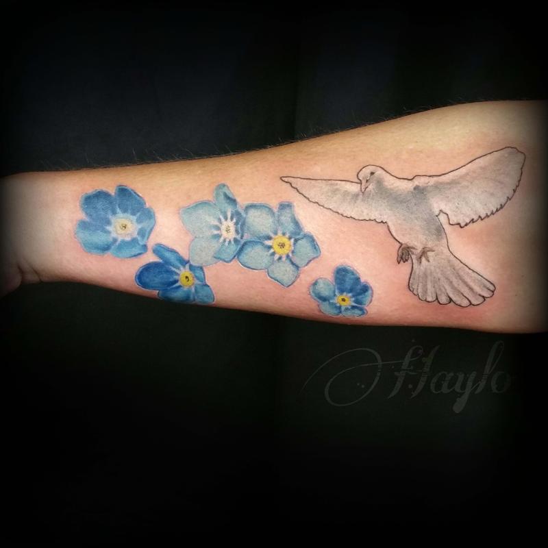 TATTOOSORG  Forget Me Nots Flower Tattoo by Pis Saro