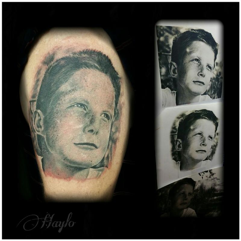 Boy Realistic Portrait by Haylo: TattooNOW