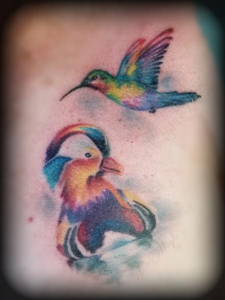 Buy Watercolor Hummingbird Tattoo / Humming Bird Tattoo / Small Bird Tattoo  / Watercolor Tattoo / Small Hummingbird Tattoo / Wrist Tattoo Online in  India - Etsy