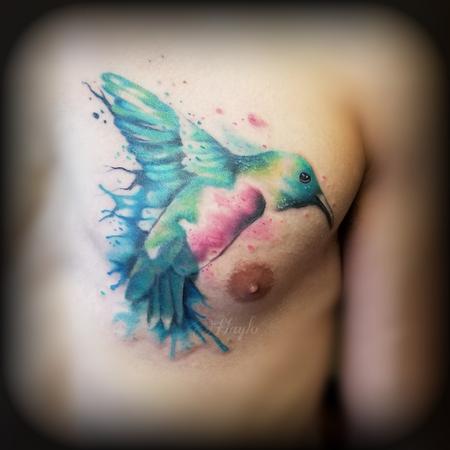 Tattoo uploaded by Jon Morrison • #beautiful #watercolor #hummingbird # tattoo #tattooartist #jonmorrison47 #eternalink • Tattoodo