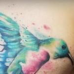 Tattoos - Watercolor hummingbird cover up by Haylo - 141351