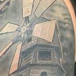 Tattoos - Windmill, plane and tulip cover up tattoo by Haylo  - 141173