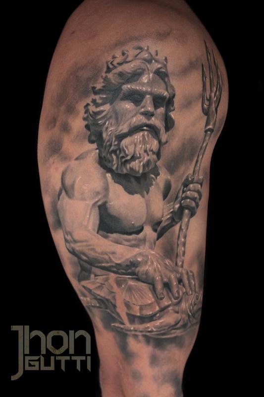 Ossian Staraj Tattoo  Neptune sleeve 6 months healed  Natural light   no filter Youve seen inside and back of the arm last month here is the  best angle of outside
