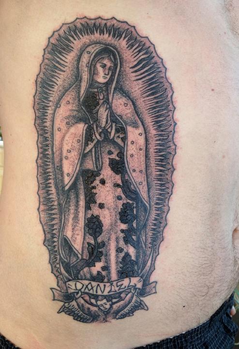 Thank you Olivia Our Lady of Guadalupe is my favorite image of all time   this tattoo is smaller than a dollar bil  Tattoos Traditional tattoo  Sleeve tattoos