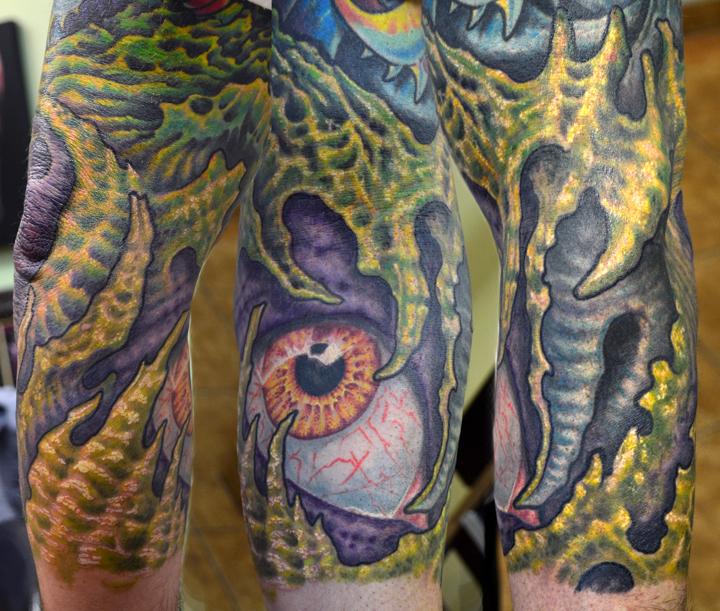 Bioorganic half sleeve by Evan Griffith TattooNOW