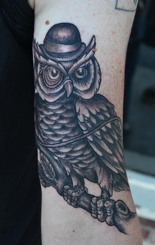 owl tattoos for women on arm