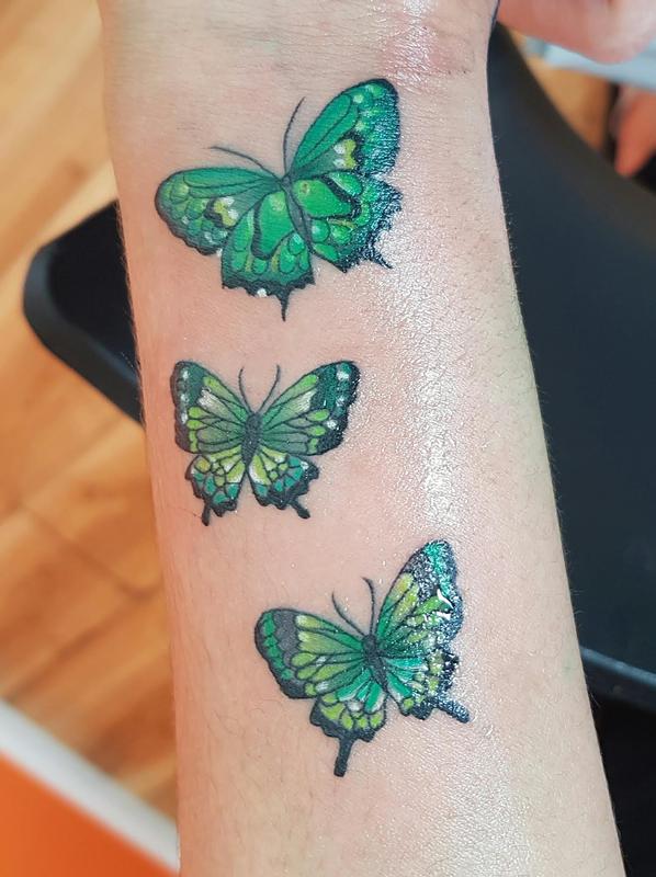 mental health awareness butterfly by Jordan Campbell TattooNOW